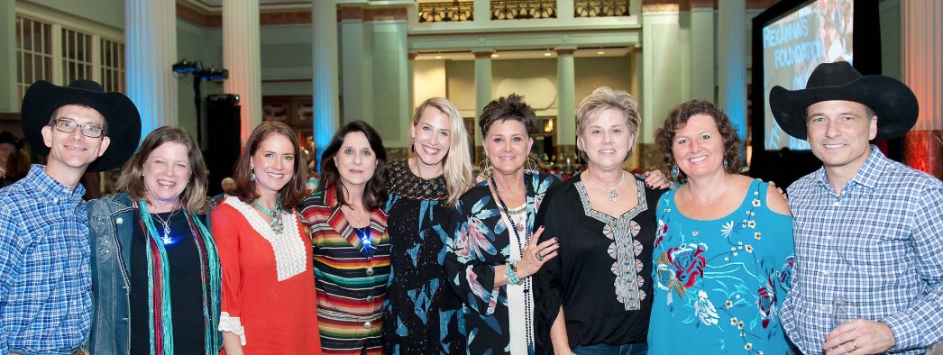 Sandy Sledge with Rexanna's Foundation community at an event